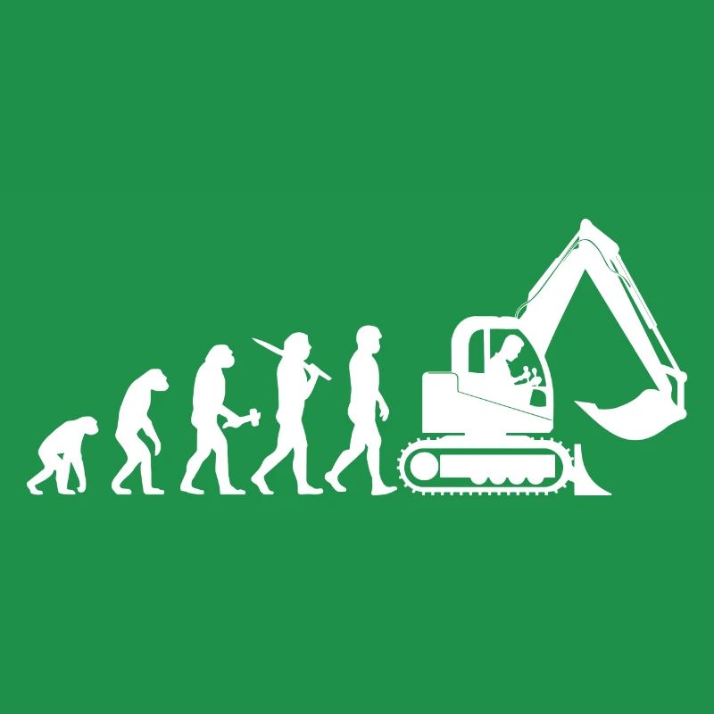 Baggerfahrer Baggerführer Evolution Cadeau