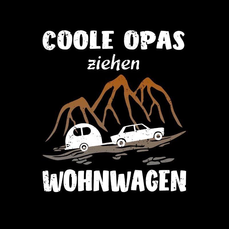 Wohnwagen Camping Opa