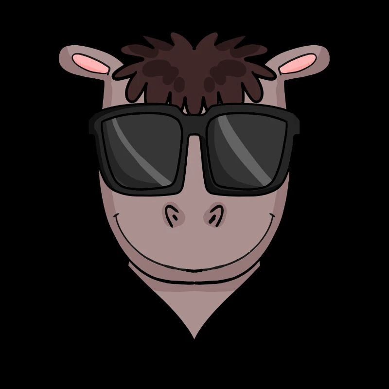 Pferd mit Sonnenbrille