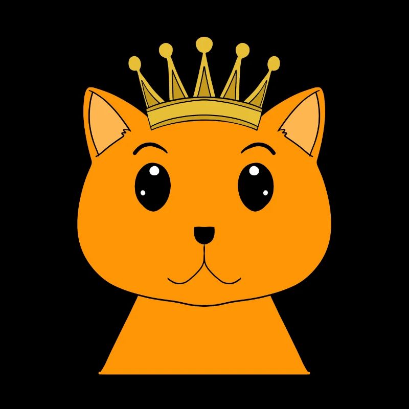 Chat avec couronne - Chat persan avec couronne