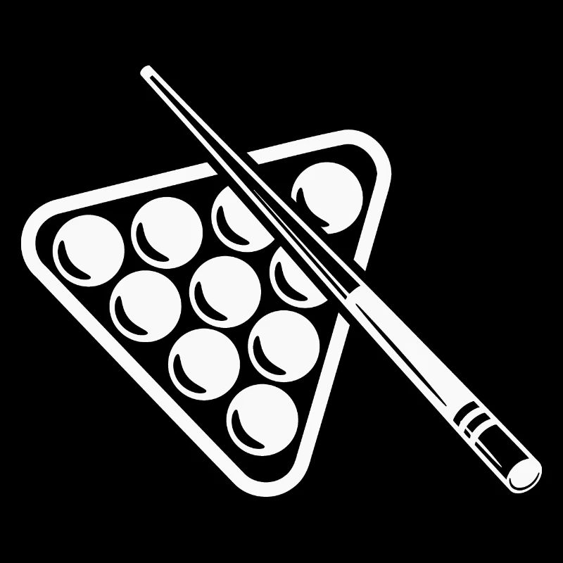 Billard Cue Boules de billard Joueurs de billard