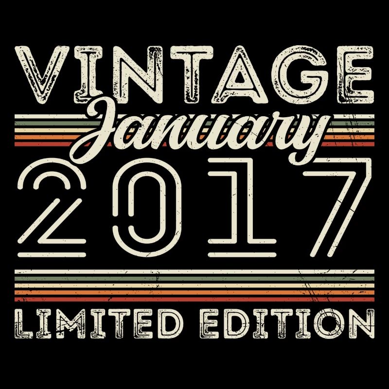 Janvier 2017 Millésime 2017 - Anniversaire Janvier 2017