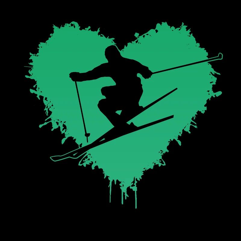 Ski Spruch Skiing