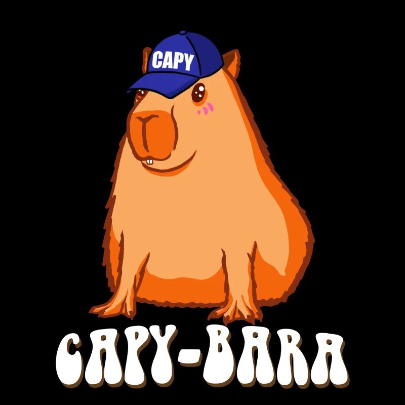 Capybara lustiger Spruch Capy Bara