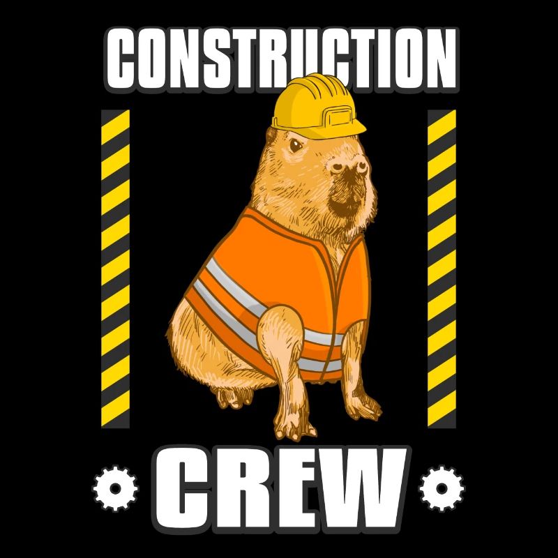 Capybara Équipe d’ouvriers de la construction