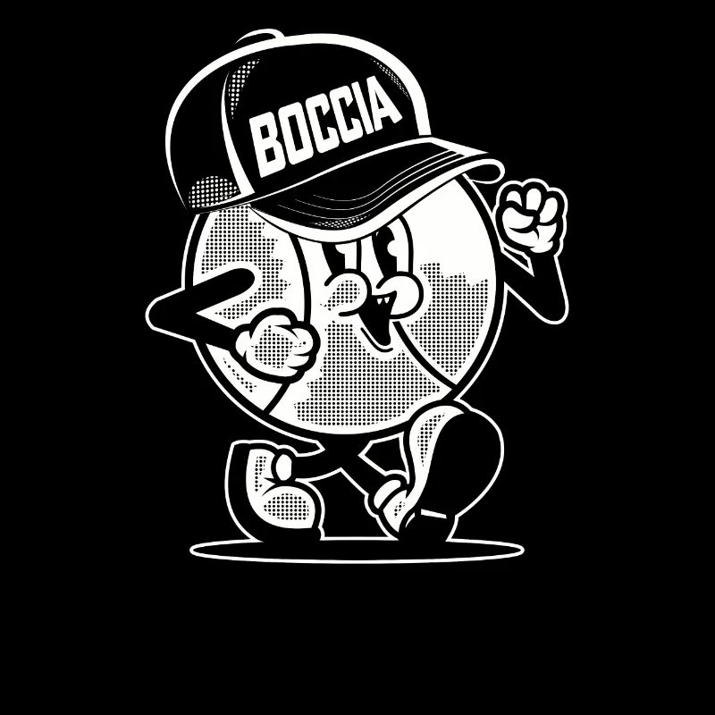 Bocce player clothing with bocce balls bocce
