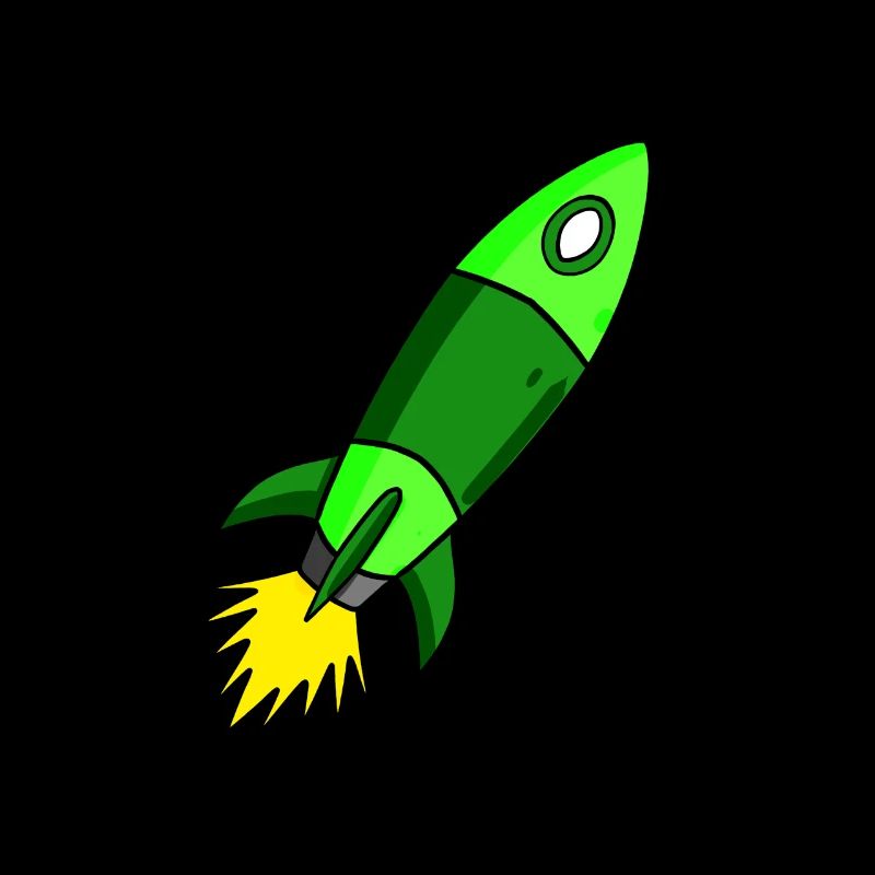 Fusée verte