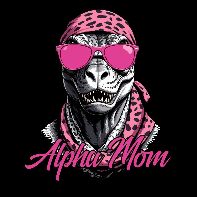 Alpha Maman Drôle Dinosaure Mère Icône