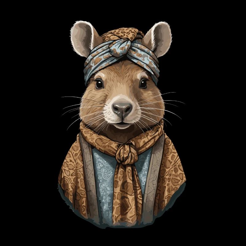 Lustige Capymama Wasserschwein Mutter Design