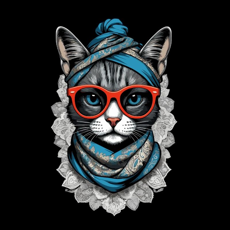 Mignon Chat Maman Cat Amant Maman Style