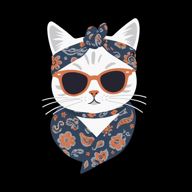 Mignon Chat Maman Cat Amant Maman Style