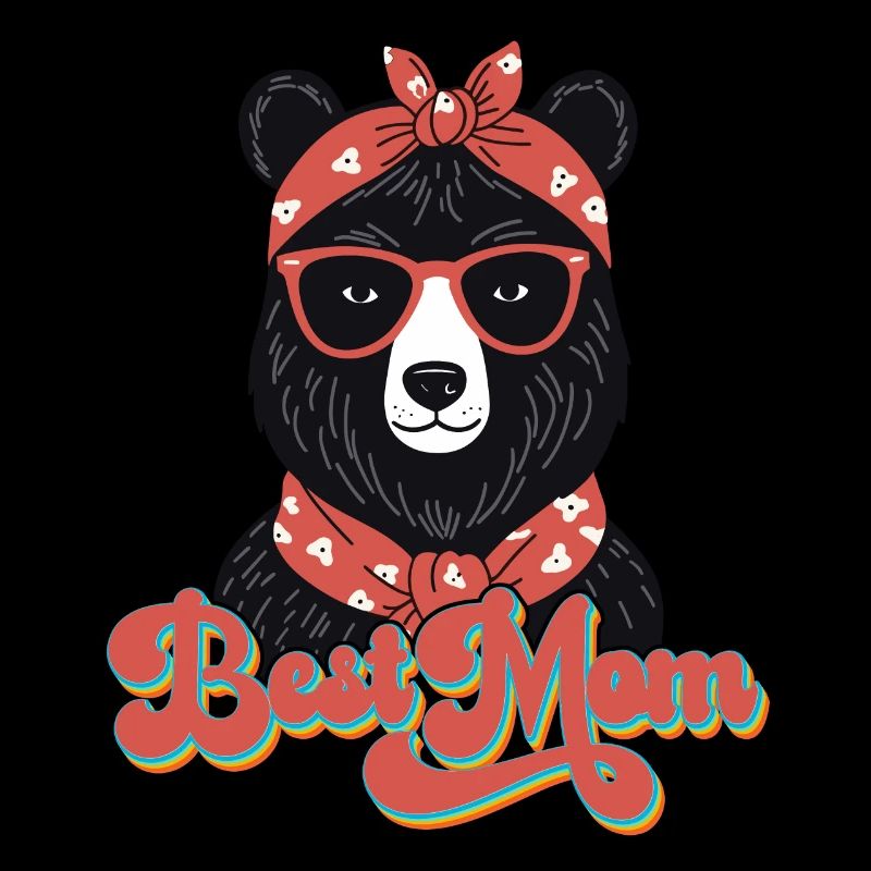 Best Mom Lustiger Mama Bär Mutter Bärin Design