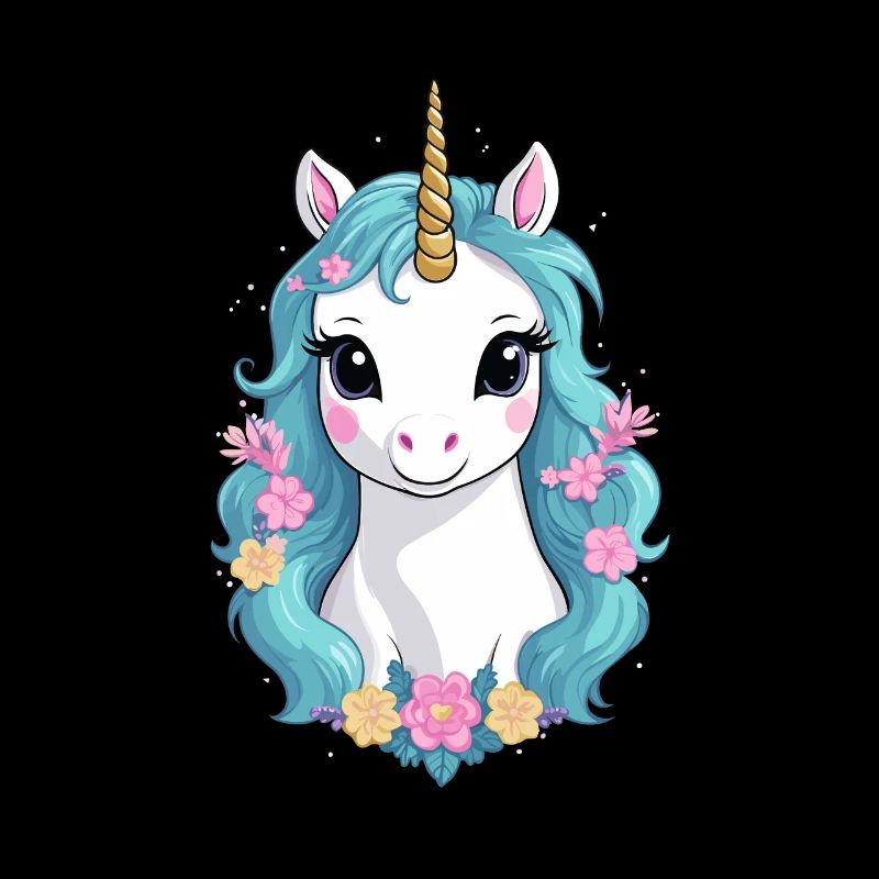 Einzigartiges Einhorn Liebhaber Pastell Farben