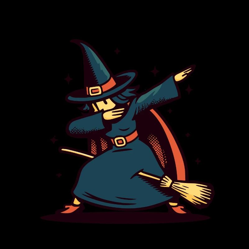 Dabbing Witch Funny Halloween Witch