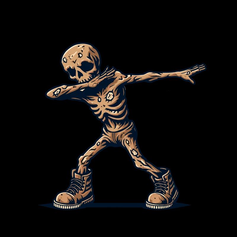 Dabbing Zombie Funny Dabbing Design