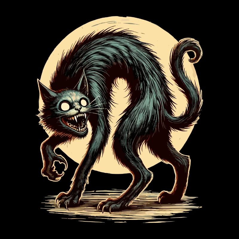 diy haCreepy Cat Black Witch Cat Hallowee