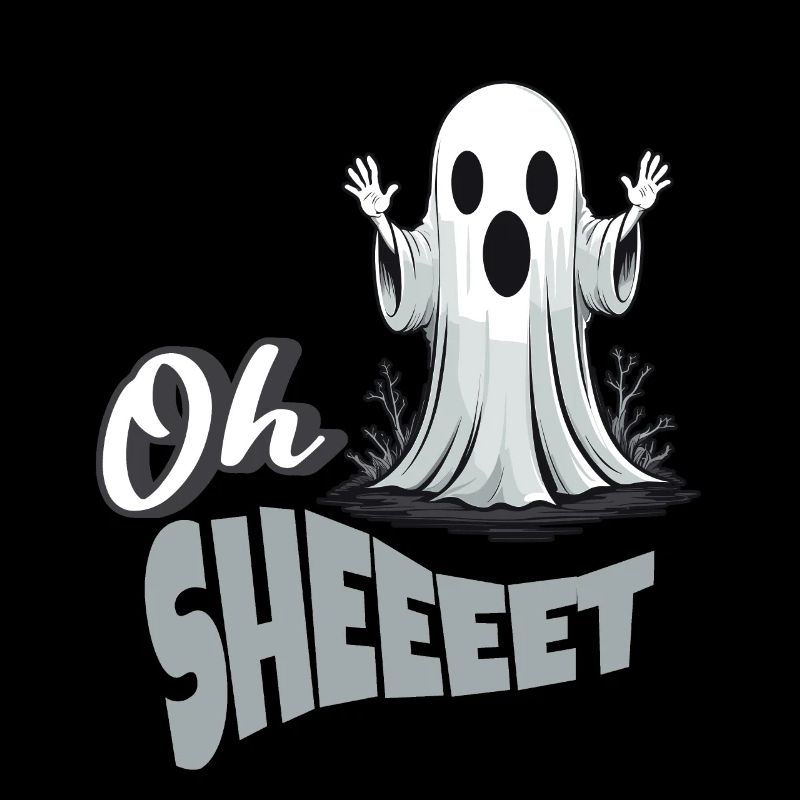 Drôle Halloween Oh Sheet Ghost