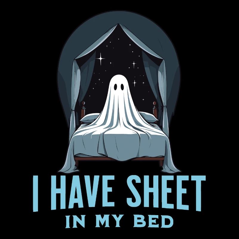 Drôle de dicton d’Halloween : il y a du drap dans mon lit