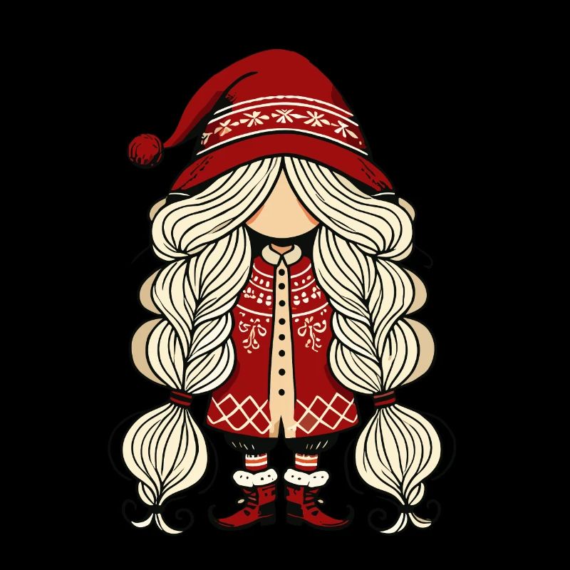 Gnomin de Noël dans le style scandinave