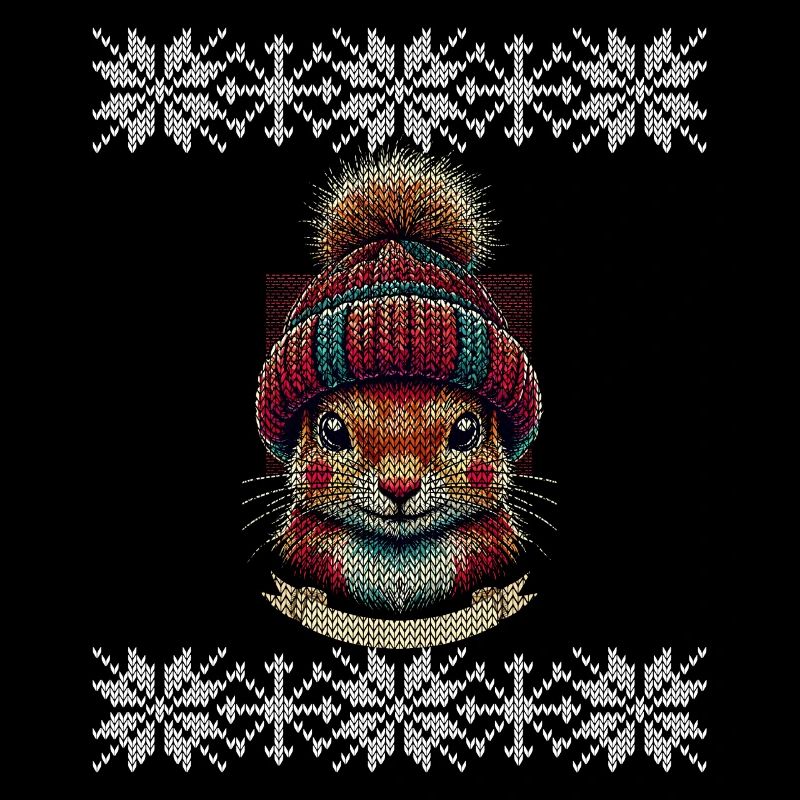 Écureuil d’hiver avec casquette