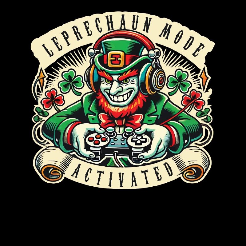Gamer Leprechaun Mode Aktiviert St. Patrick's Day