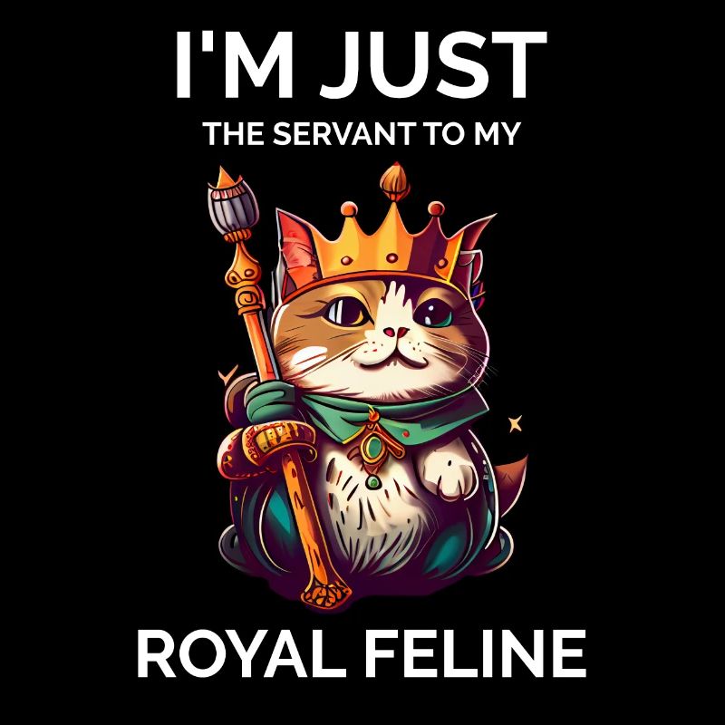 I'm Just The Servant Cute Cat Lover