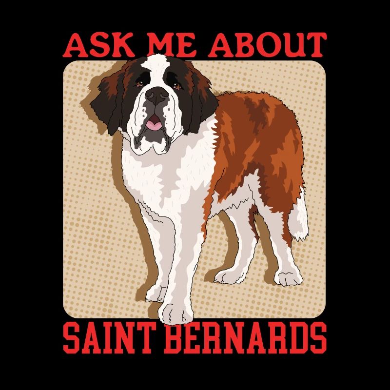 Chiens de Saint-Bernard Cadeau de chien de Saint-Bernard