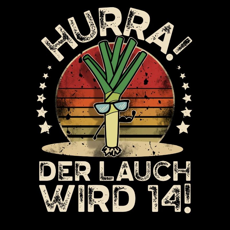 14. Geburtstag Hurra Der Lauch Wird 14