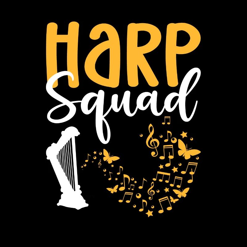 Harp group. Harpist. Harpist