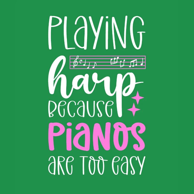 Jouer de la harpe parce que les pianos sont trop simples