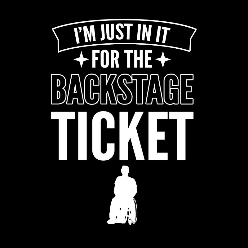 Nur Wegen Des Backstage-tickets. Rollstuhlfahrer