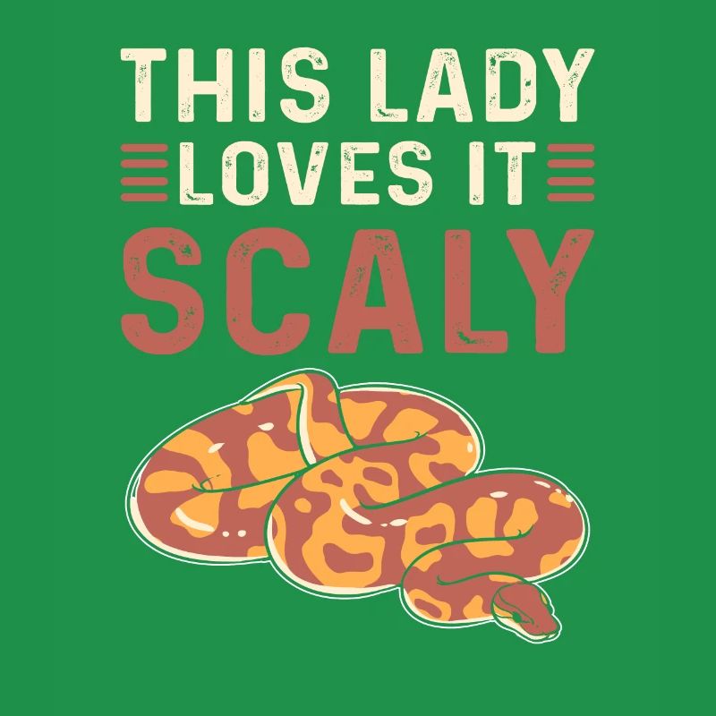 Cette dame l’aime écailleux. Roi Python