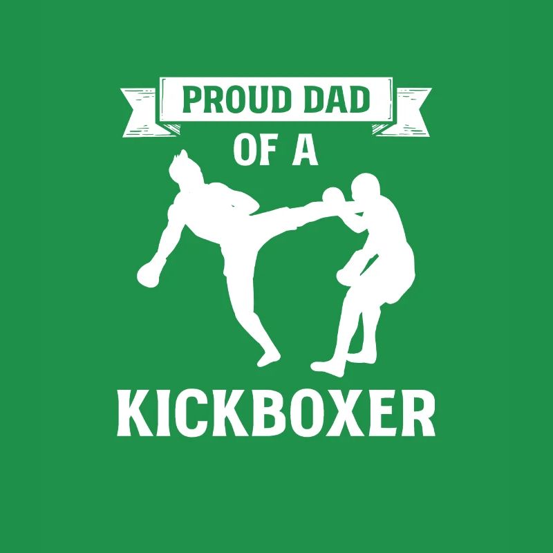 Stolzer Vater Eines Kickboxers. Kickboxen