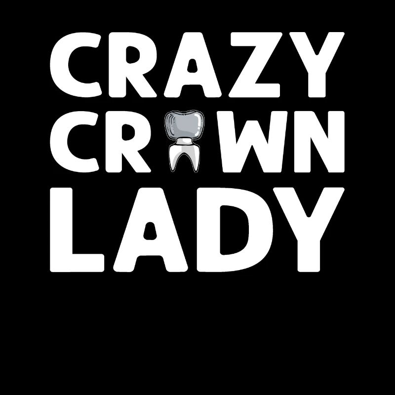 Crazy Crown Lady. Denture technician