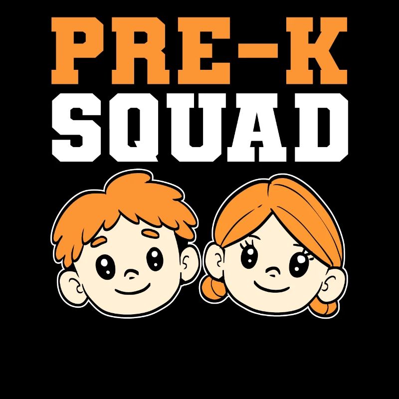 Pre-K squad. Kindergarten teacher for primary school teachers