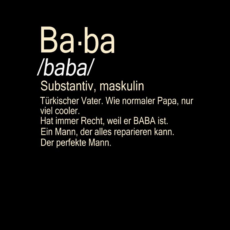 Baba Türkischer Vater Baba hediye