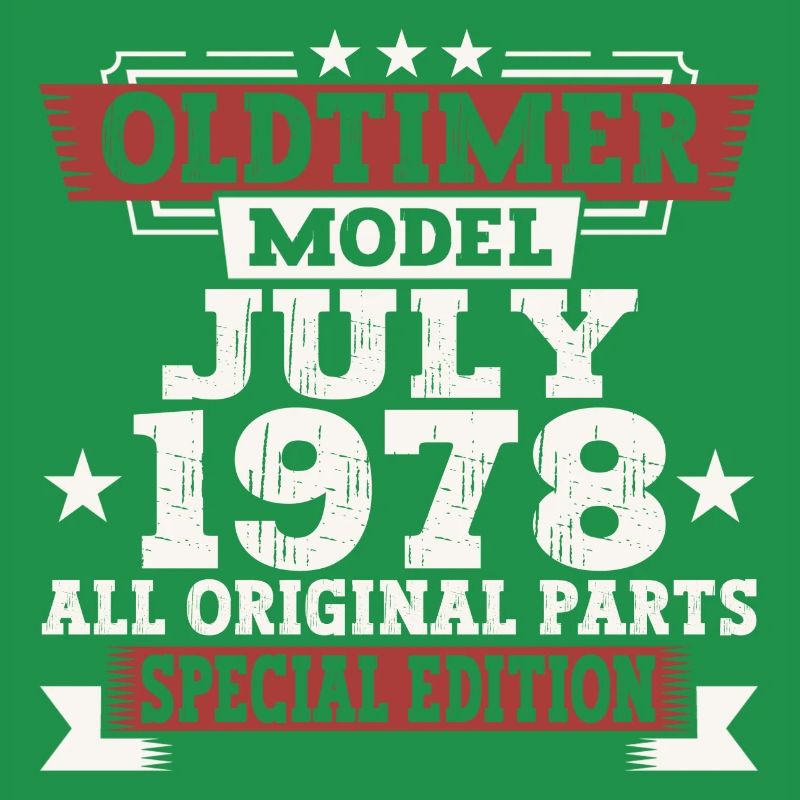 Oldtimer Juli 1978 44. Geburtstag Geschenk Herren