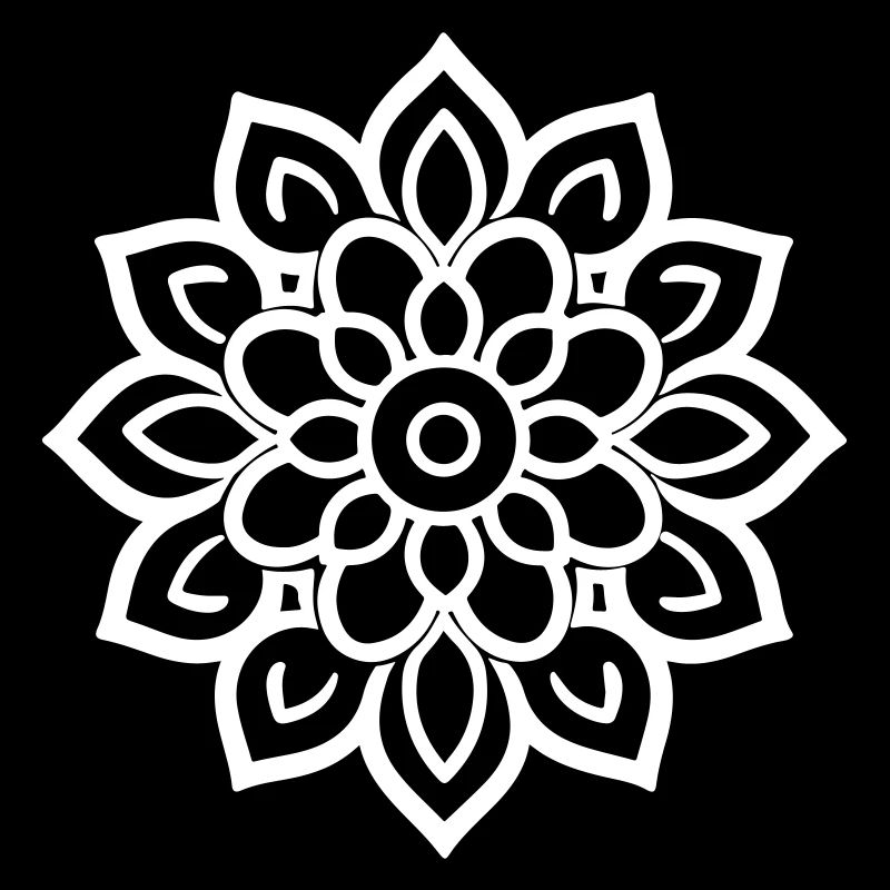 Logo de la fleur de mandala