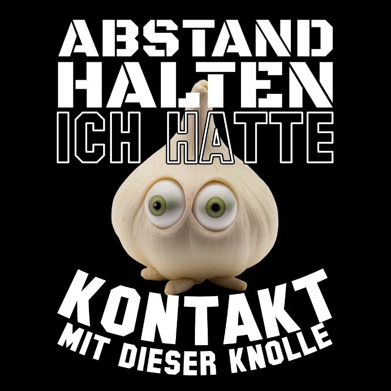Knoblauch Abstand halten Geschenk