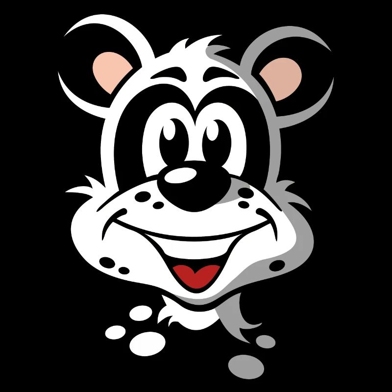 Lustiges Comic Panda Portrait