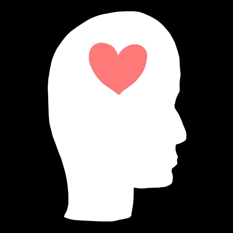 Head Profile People Side Symbol Heart