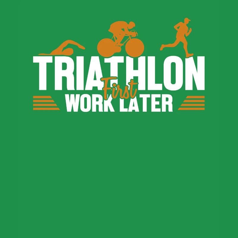 Triathlon First Work Later Triathlet Training