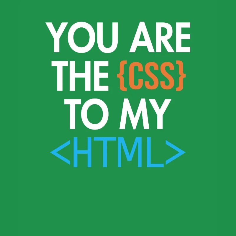 You are the CSS to my HTML Developer Coder