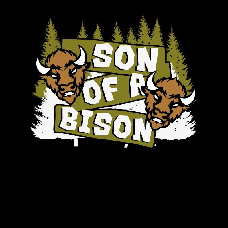 Fils d’un bison Buffalo Bovinae Bison d’Amérique