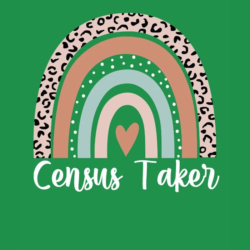 Census Taker Rainbow Leopard Funny Census Taker