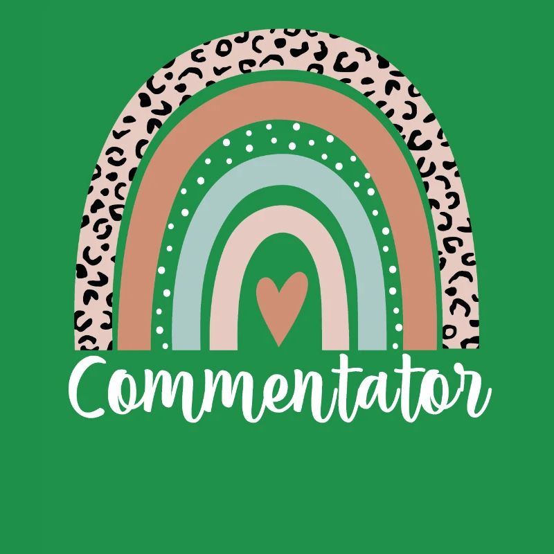 Commentator Rainbow Leopard Funny Commentator