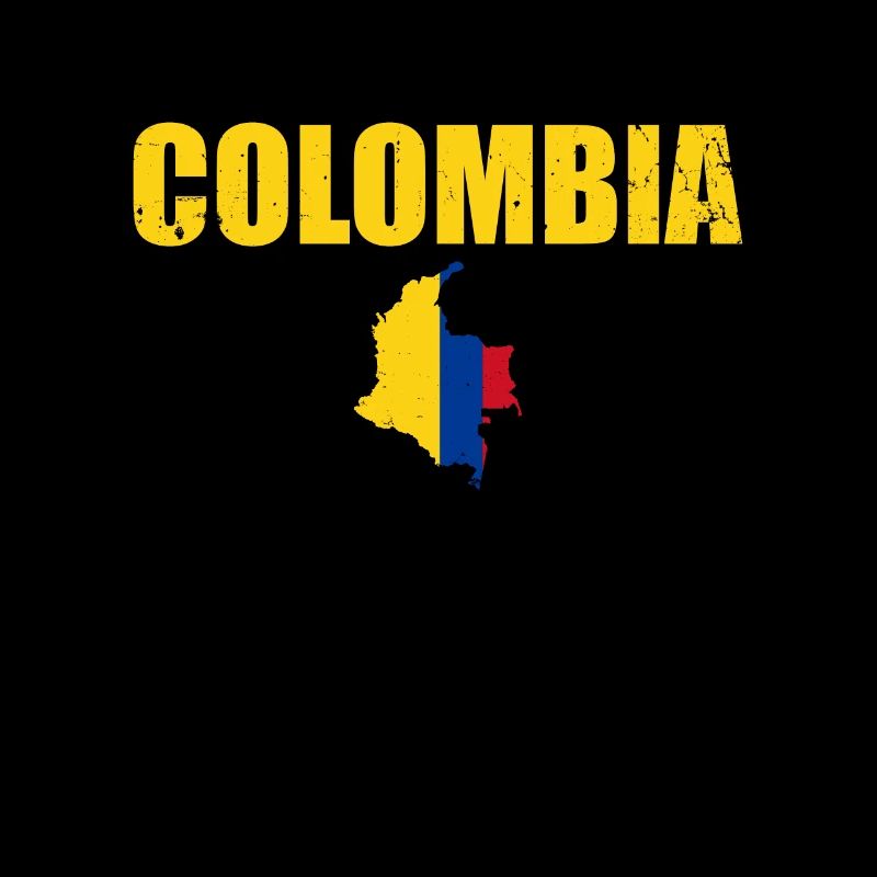 Carte d’époque de la Colombie Drapeau de la Colombie