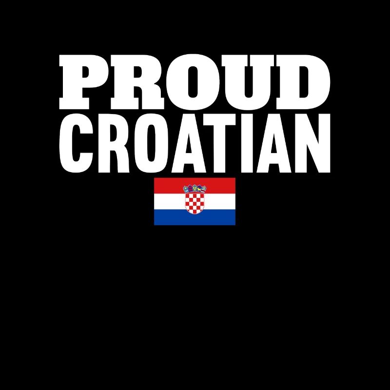 Fier croate Croatie Drapeau croate Croate