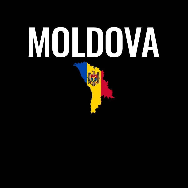 Moldavie Carte Drapeau moldave