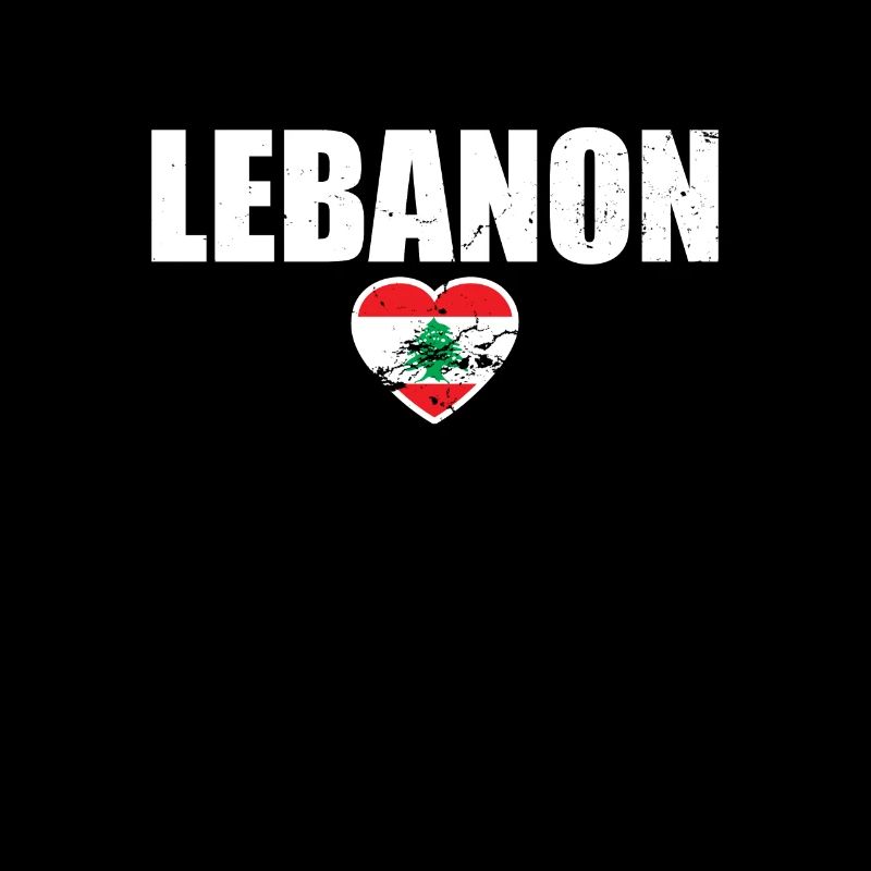 Liban Love Vintage Drapeau Libanais Libanais